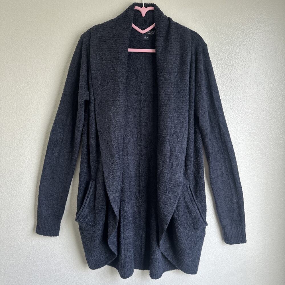 Barefoot Dreams Cozy Chic Lite Blue Cardigan with Pockets Size Small